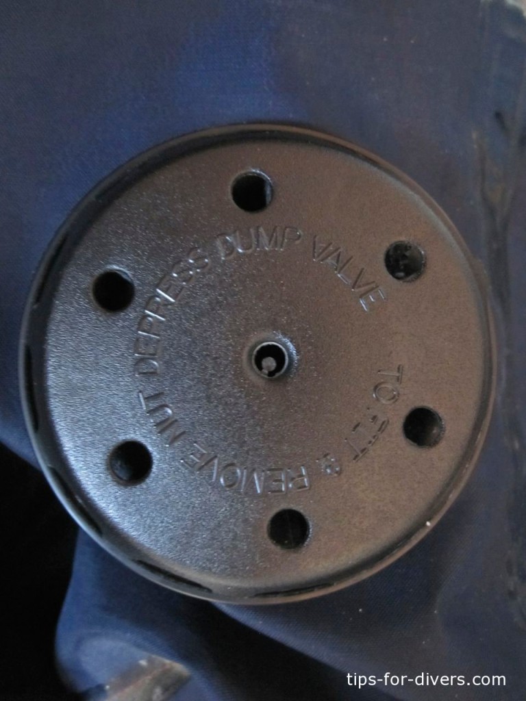 The inner part of a dry suit valve